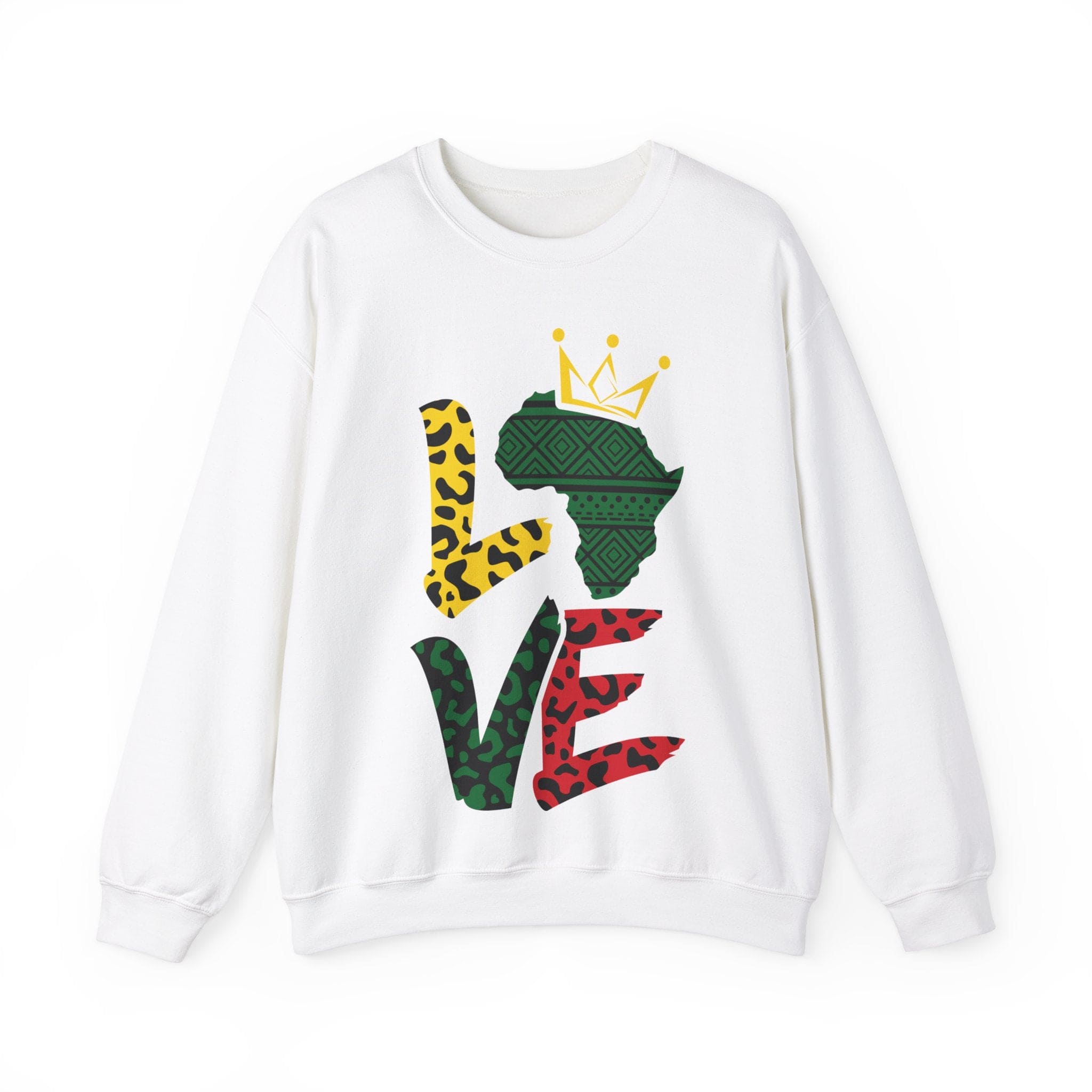 LUV Black HISTORY Unisex Heavy Blend™ Crewneck Sweatshirt