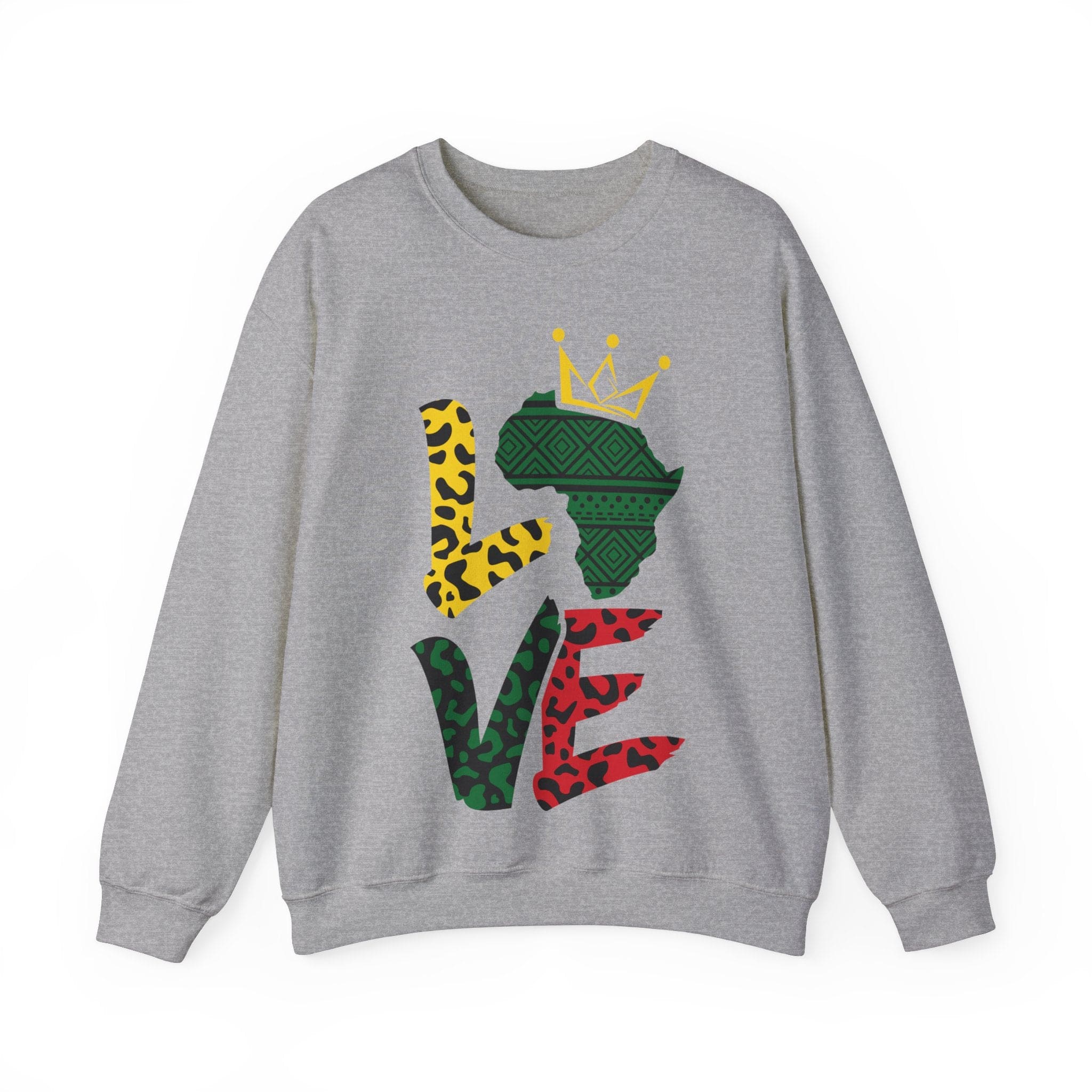 LUV Black HISTORY Unisex Heavy Blend™ Crewneck Sweatshirt