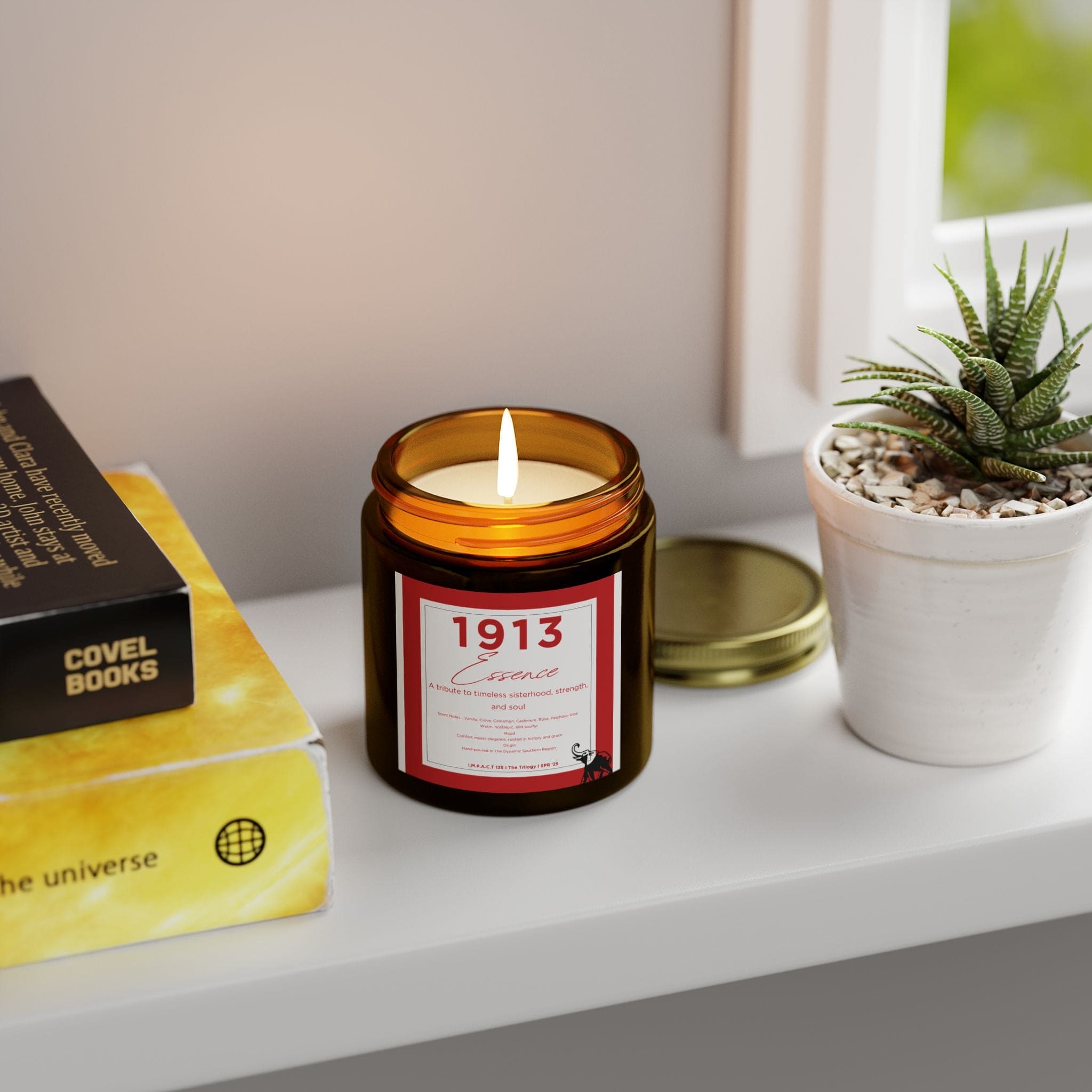 1913 Essence Scented Candle - Tribute to Sisterhood, Strength & Soul (Coconut Apricot Wax)