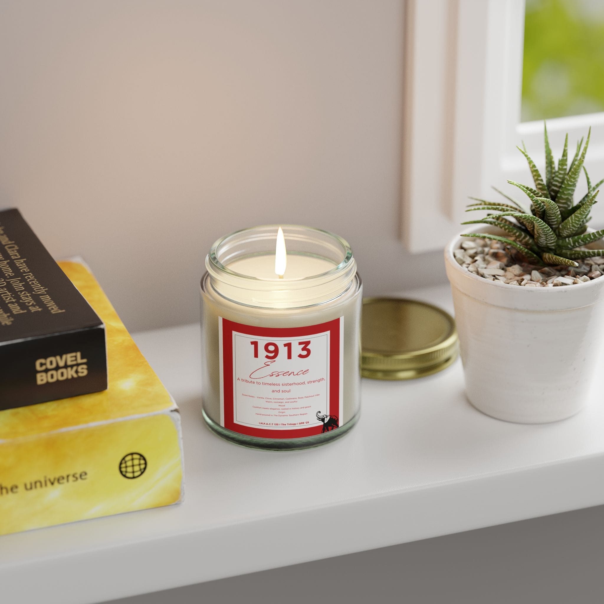 1913 Essence Scented Candle - Tribute to Sisterhood, Strength & Soul (Coconut Apricot Wax)