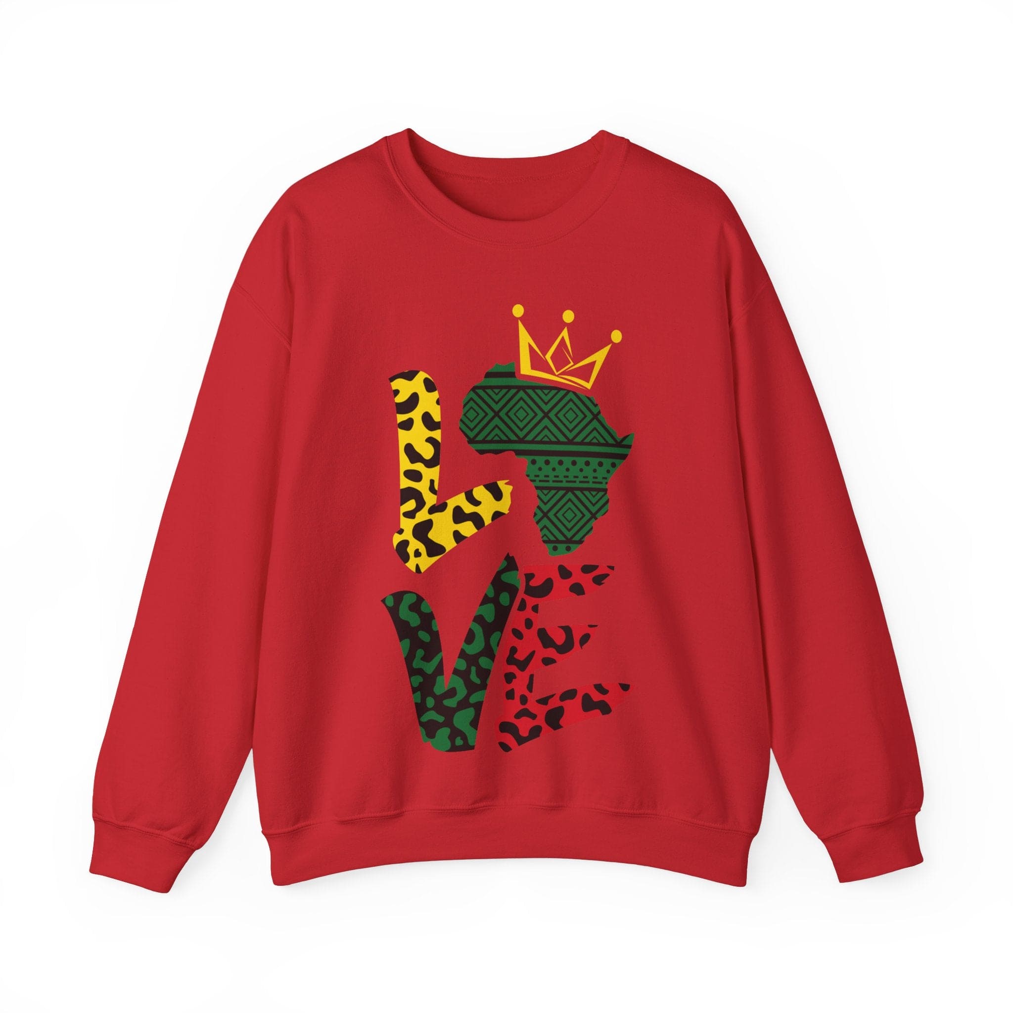 LUV Black HISTORY Unisex Heavy Blend™ Crewneck Sweatshirt