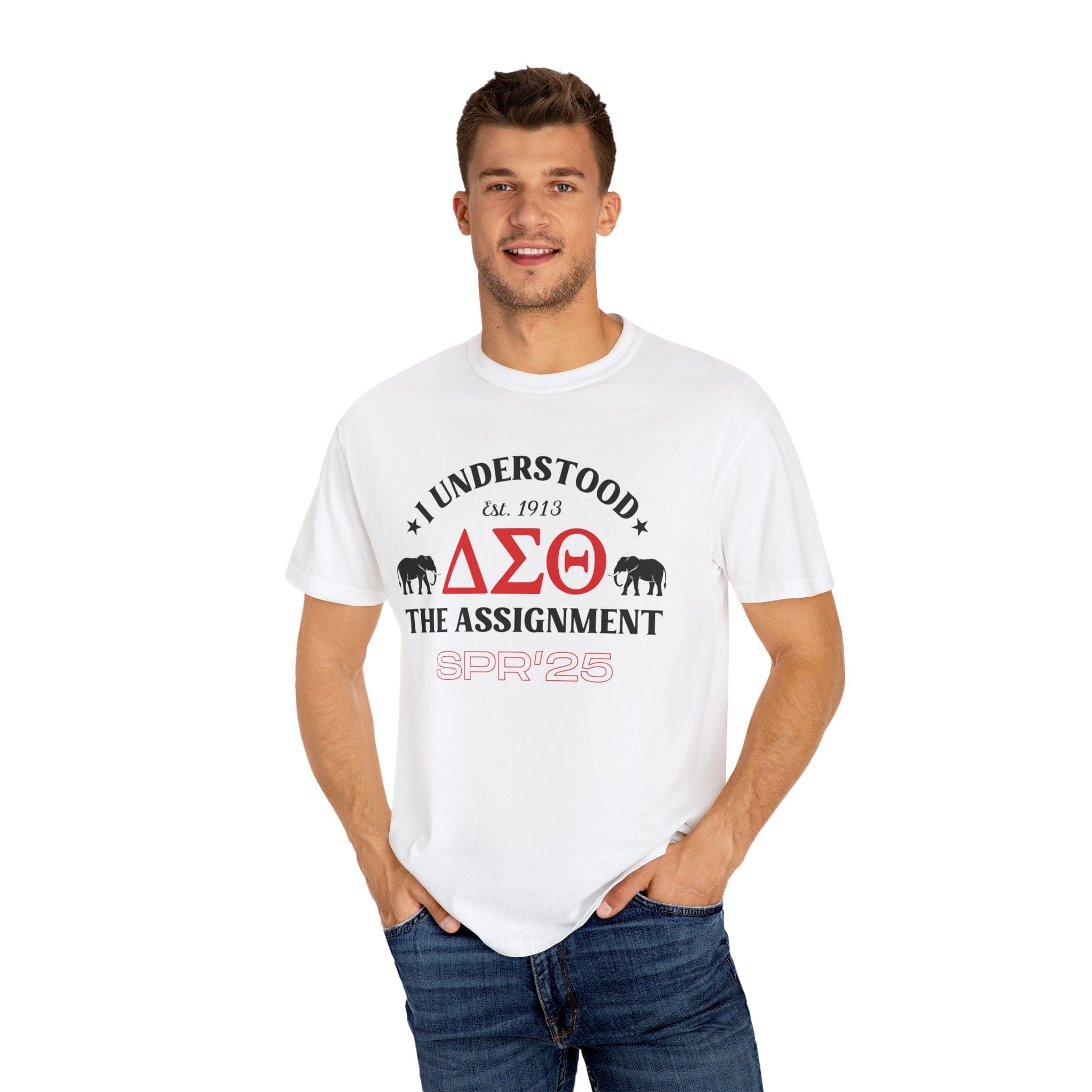 Unisex Garment-Dyed T-Shirt - Delta Sigma Theta 'THE ASSIGNMENT' SPR'25 Design