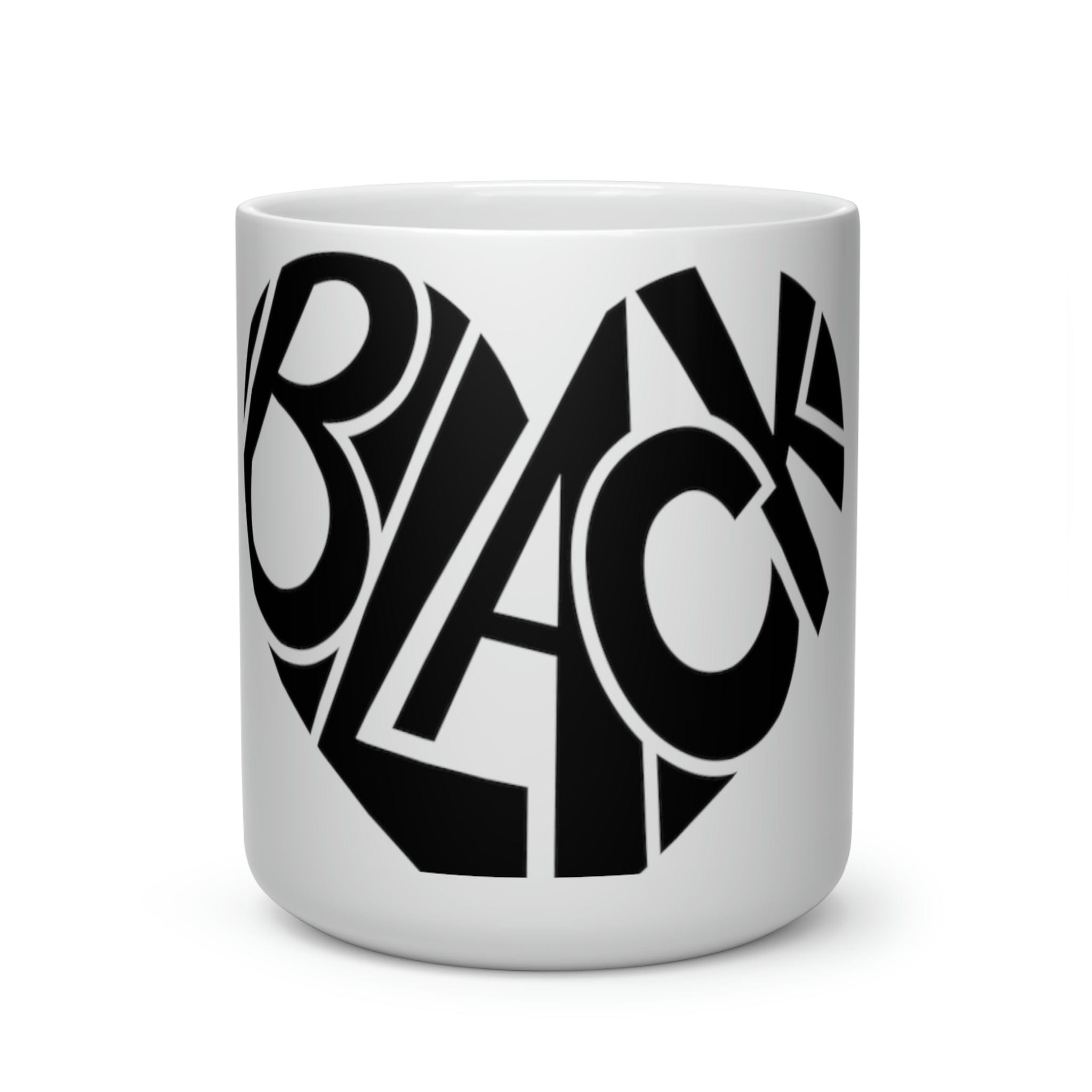 Heart Shaped Black Mug