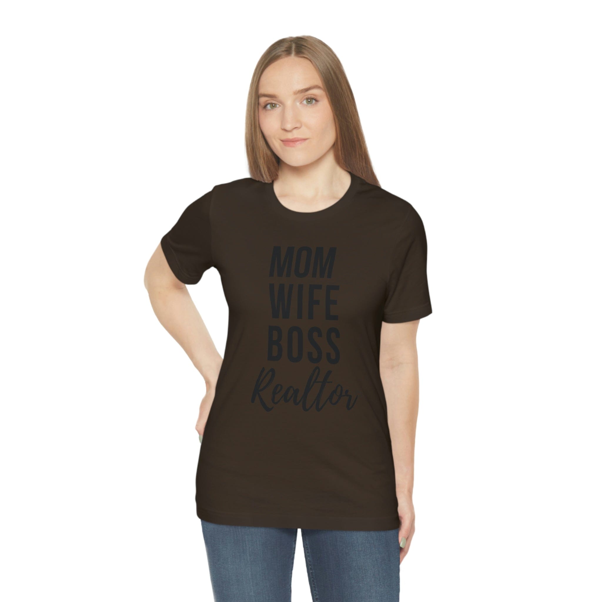 Mom, Wife, Boss Unisex Jersey Short Sleeve Tee