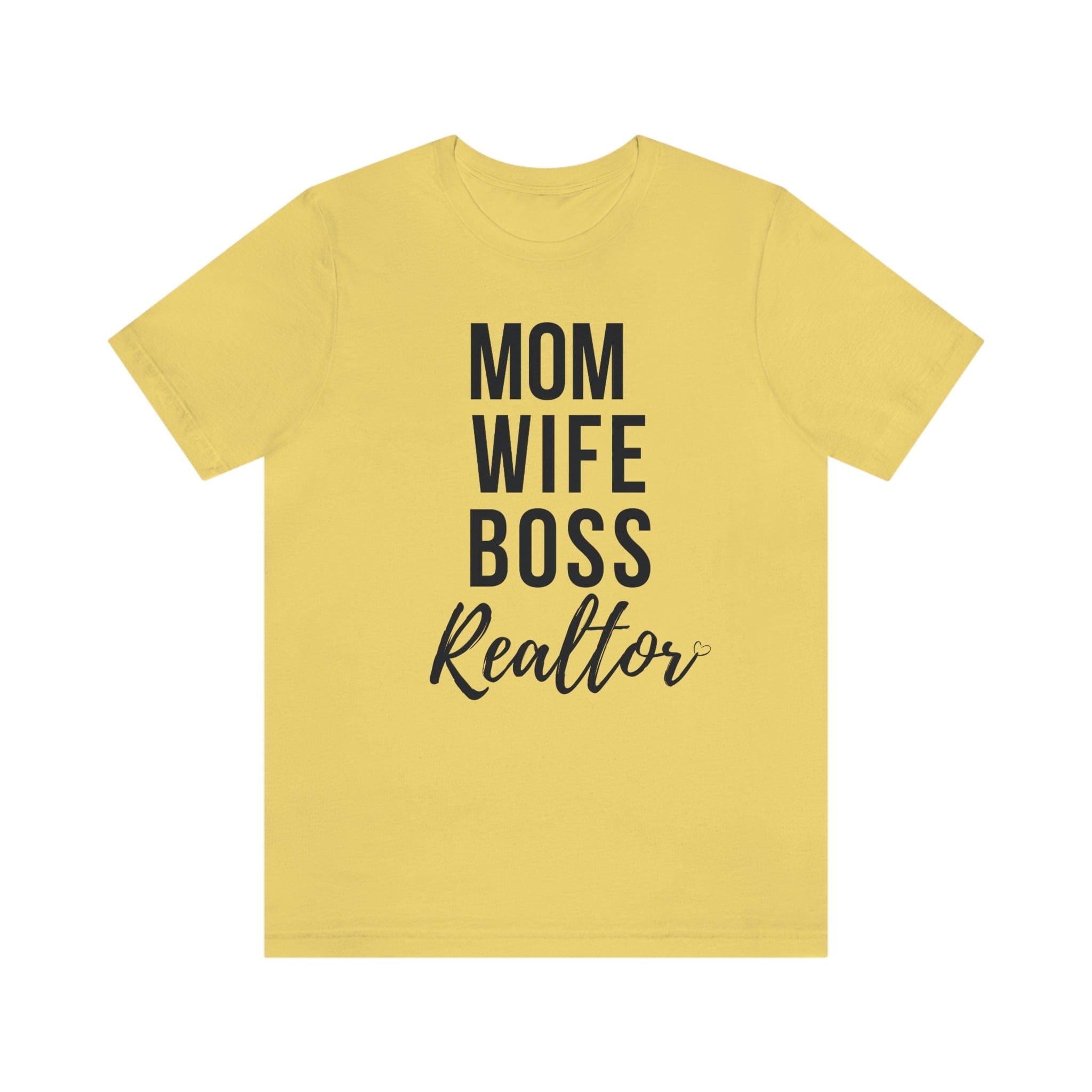 Mom, Wife, Boss Unisex Jersey Short Sleeve Tee