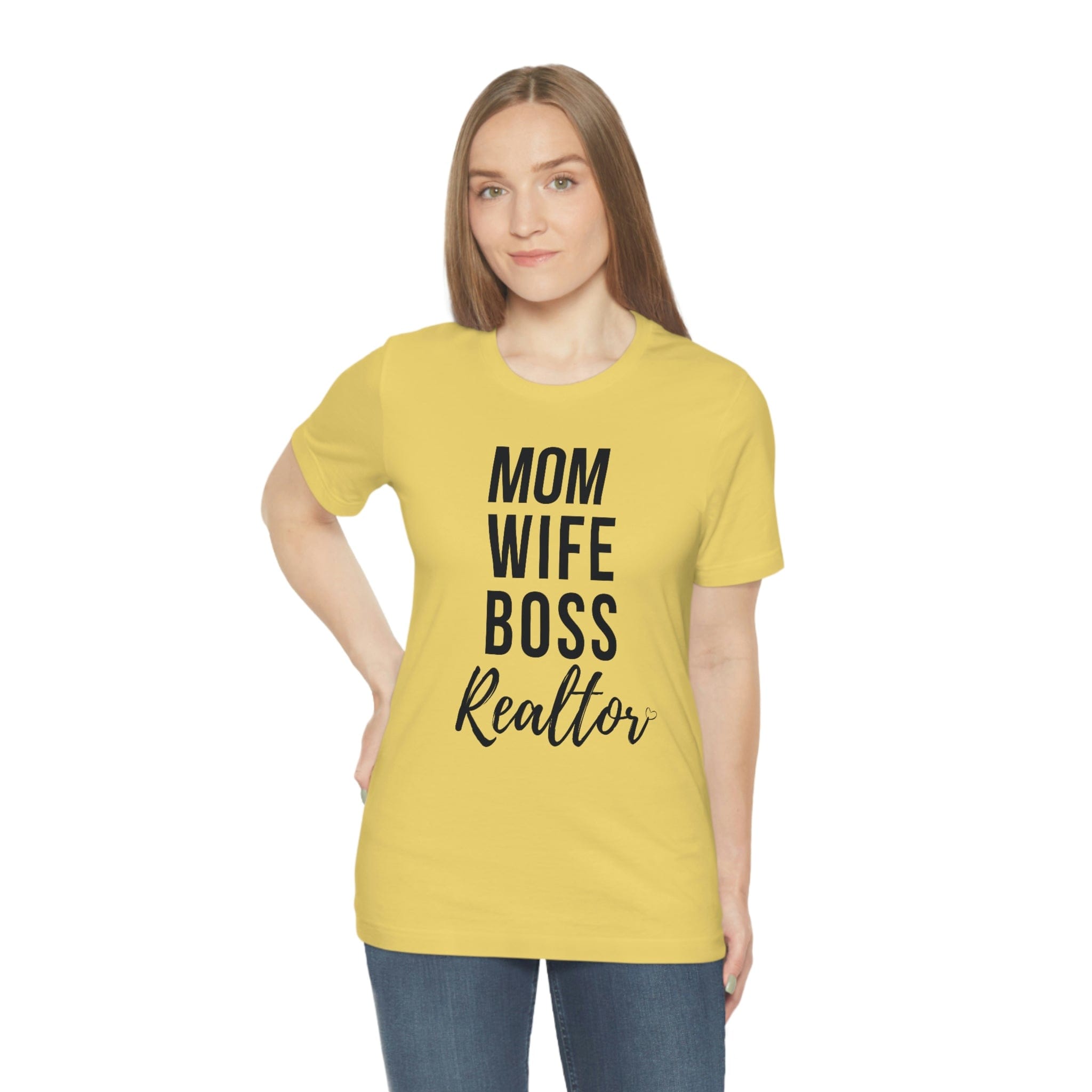 Mom, Wife, Boss Unisex Jersey Short Sleeve Tee