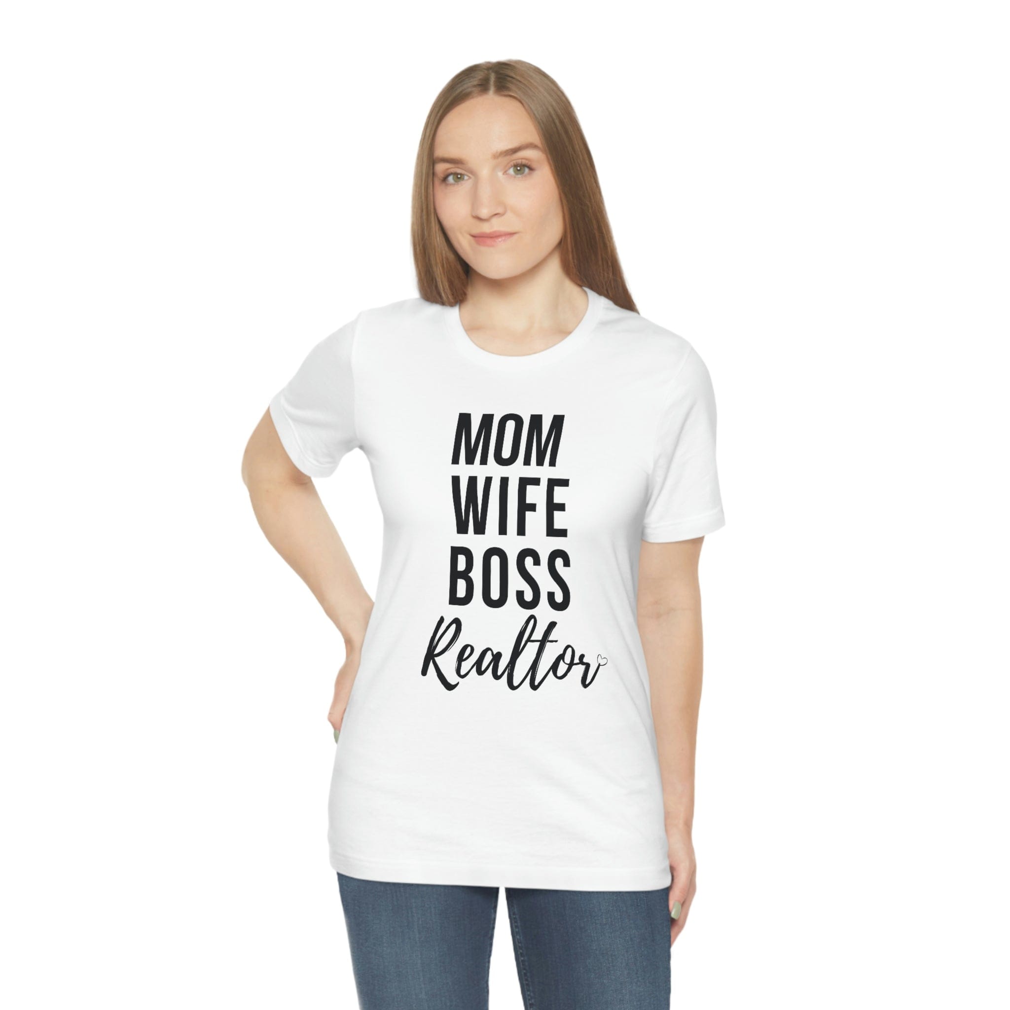 Mom, Wife, Boss Unisex Jersey Short Sleeve Tee